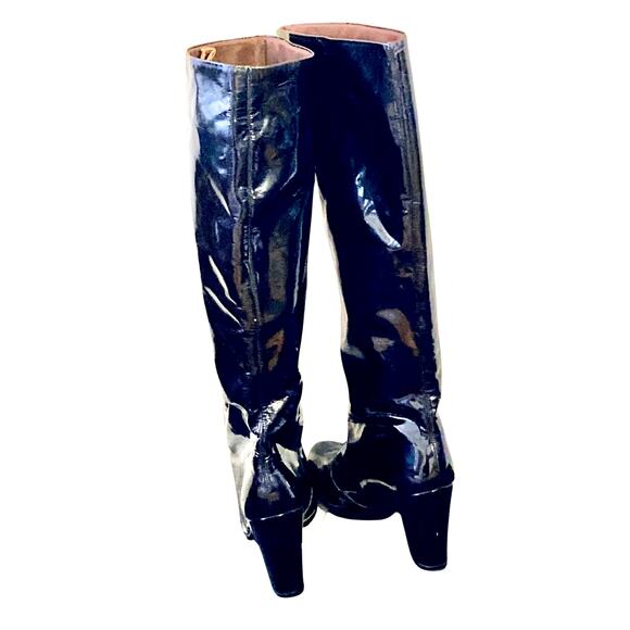 Golo for Lord & Taylor 60s/70s Patent Leather Boots RARE! 8M - Picture 3 of 13